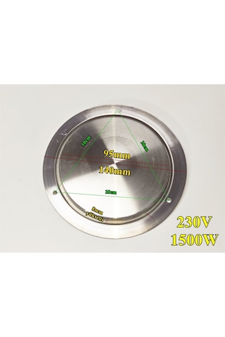 Armağan Semaver Çaycı Gizli 14cm 1500w Delikli Rezistans