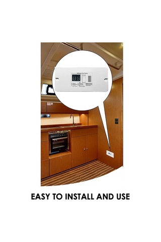 Anjiexun Dijital Rv Propan Gaz Dedektörü Römork, Karavan, Siyah