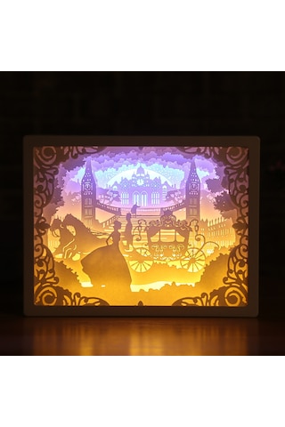 Maiyame 3d Led Kağıt Heykel Lamba: Romantik Noel Dekoru Ve Yatak Odası Aydınlatması Pil Dahil Değil Diğer