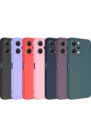 Noktaks - Xiaomi Redmi 12 Uyumlu - Kılıf İçi Kadife Koruyucu Mara Lansman Kapak - Siyah