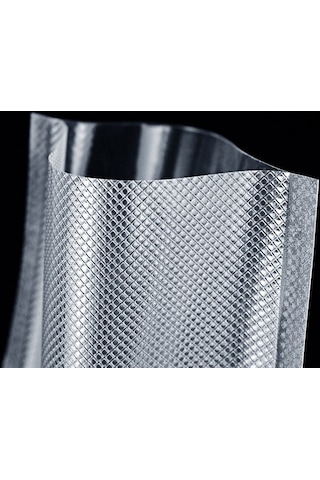 Klikal Gofrajlı Tırtıklı Çok Katmanlı Vakum Poşeti -Torbası 100 Adet - 20 x 30 CM