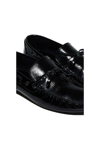 Bestello Fiyonklu Poli Taban Loafer028-2088-24y Erkek Ayakkabı Siyah Rugan