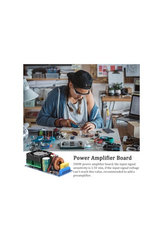 Neevoyu Irs2092s D Sınıfı 500w Mono Hıfı Dijital Güçlendirici Kartı - 4-8ω, 90% Verimlilik, Aşırı Sıcaklık Ve Kısa Devre Koruma