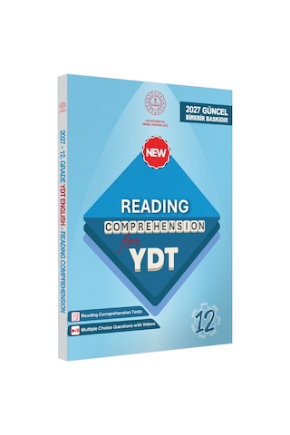 2027 YDT MEBİ İngilizce 12.Sınıf Reading Okuma-Anlama Kitabı Soru Bankası Video Çözümlü BASKI ÜCRETİ