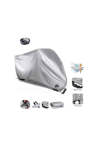 Yamaha X-max 250 Iron Max Abs Gri Kilit Uyumlu Motor Brandası Ultra Kalın Su Geçirmez