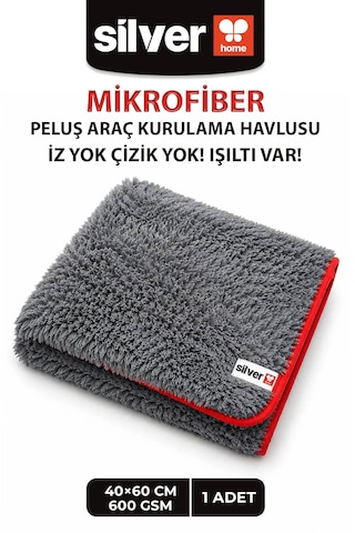 Premium 600 Gsm Peluş Mikrofiber Araç Kurulama Havlusu 40x60 Cm Ultra Emici Oto Kurulama Bezi Çizmez İz Ve Tüy Bırakmaz