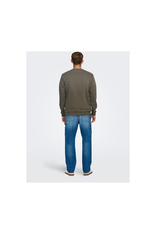 Only & Sons Onsfootball Reg Crew Sweat Major Brown