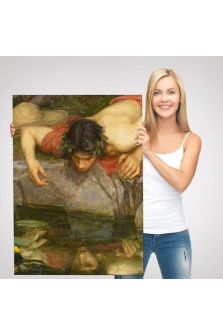 Es10 HG Yankı ve Nergis Ayrıntı Tablosu, John William Waterhouse-6096 (50 x 70)