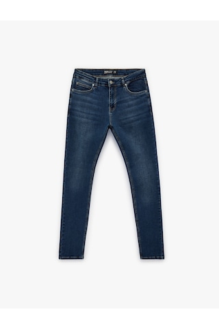 Koton Normal Bel Dar Paça Pamuklu Skinny Fit Jean Pantolon - Michael Jean Koyu İndigo 6sam40257nd İndigo