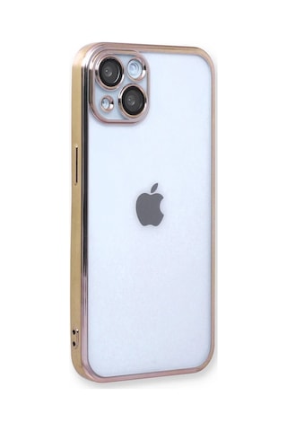 Apple iPhone Uyumlu. 14 Kılıf Razer Lensli Silikon - Gold