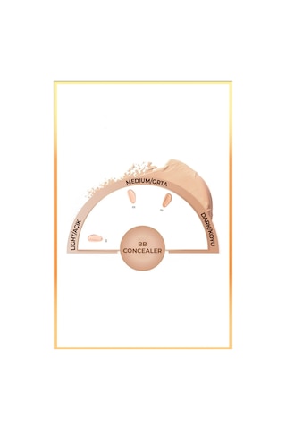 Note Cosmetique Bb Concealer Spf 15 Yoğun Kapatıcı Metal Başlıklı Göz Altı Kapatıcısı - 01 Açık