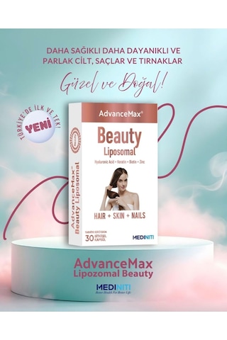 Advancemax Beauty Lipozomal Hyalüronik Asit Keratin Biotin Zn 30 Kapsül 8684375607556