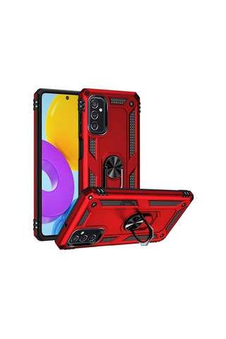 Samsung Galaxy Uyumlu M52 Kılıf Zore Vega Kapak-Siyah