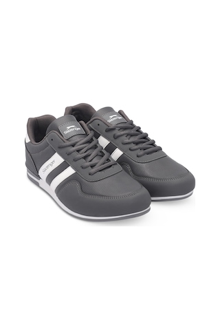 Slazenger OMEGA IN Erkek Koyu Gri / Beyaz Günlük Spor Ayakkabısı