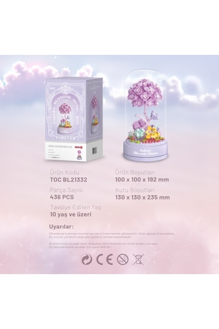 Balody Sakura Blossom Müzik Kutusu Yapı Bloğu Seti 436 Parça