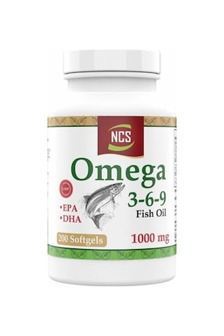 Omega 3-6-9 Fish Oil 1000mg 2 Kutu 200 Softgels 2 Kutu