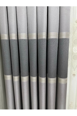 Nivemeshome Manavgat Gri Ft632113 V-5401 1/3 Sık Pileli Fon Perde Apm Gri