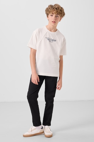 Tommy Life Siyah Standart Fit Dokuma Hafif Esnek Chino Erkek Çocuk Pantolon - 11272 Siyah