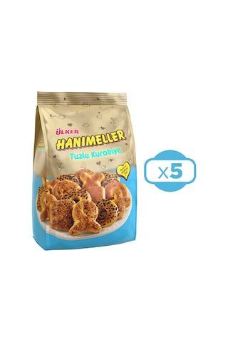 Ülker Hanımeller Karışık Tuzlu Kurabiye 5 x 150 G