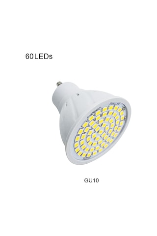 Wezone "220v Gu10 Led Spot Ampulü, 60 Led İle Sıcak Beyaz Işık, 250lm Parlaklık" Diğer