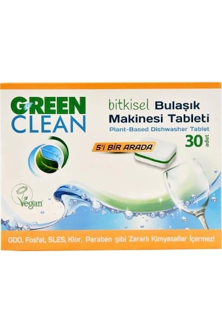 U Green Clean Bitkisel Bulaşık Makinesi Deterjanı 4 x 30 Tablet U Green Clean Bitkisel Bulaşık Makinesi Deterjanı 4 x 30 Tablet