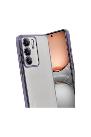 Gld-spt- Newface Realme C75 4g Kılıf Razer Lensli Silikon - Mor
