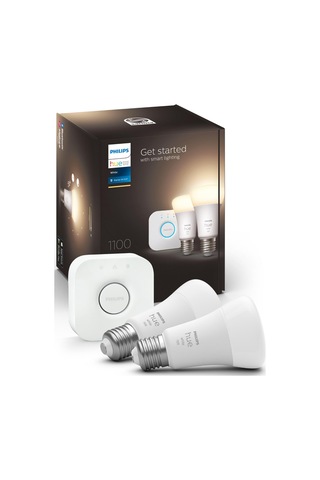 Philips HueW 9.5-75W Beyaz Akıllı Başlangıç Seti 2'li E27