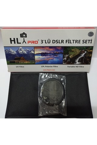 Hlypro 58 MM 3'lü DSLR Filtre Seti