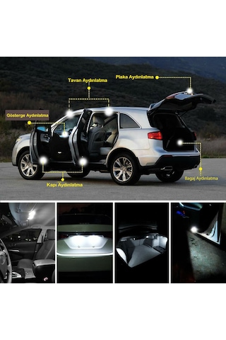41 Mm Sofit Led Canbus İç Aydınlatma Plaka Tavan Lambası 2 Adet
