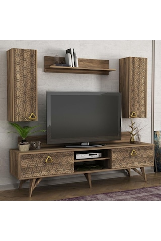 Dekorister Exclusive Yakamoz Tv Ünitesi Ceviz