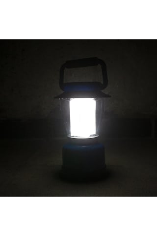 Lamba Kamp Lambası Güneş Enerjili Şarjlı Pilli Usb Çıkışlı Mavi - Siyah