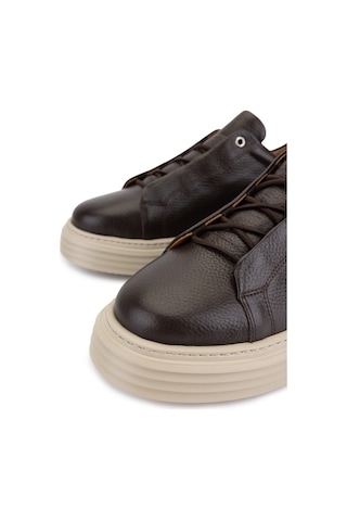 Tamer Tanca Erkek Hakiki Deri Kahverengi Sneakers & Spor Ayakkabı 04 1144 Erk Ayk Y26 Kahve Fltr Kahverengi