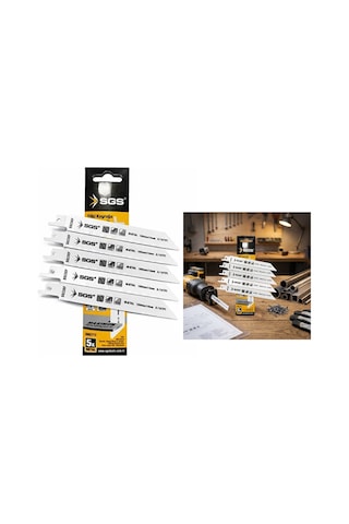5pcs Tilki Kuyruğu - Testere Bıçağı Metal 150mm/1.4mm