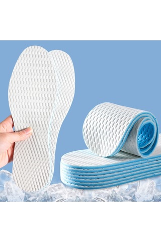 Sones 1 Çift Yazlık İnce Koku Önleyici Ter Tabanlığı Unisex Nefes Alabilen Yumuşak Ayakkabı Tabanlığı, Beden: 45-46 Bej