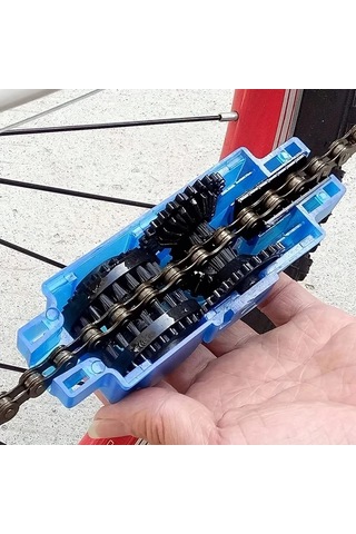 Willowhaven Mavi Taşınabilir Bisiklet Zincir Temizleyici Pratik Bakım Ve Temizlik Seti