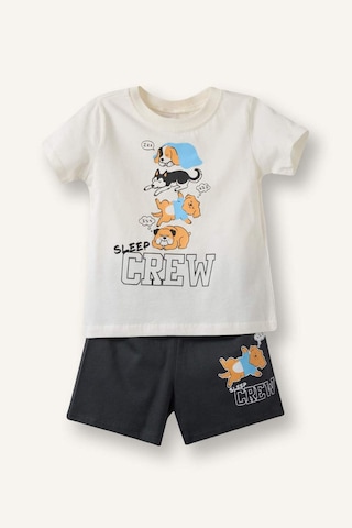 Defacto Baskılı 2li Pijama Takımı Erkek Bebek H4026a526hsar202 Antrasit-ar202