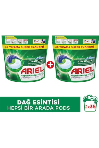 Hepsi1arada Pods Kapsül Çamaşır Deterjanı Beyazlar Ve Renkliler 35 Yıkama X 2