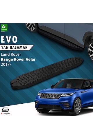 S-dizayn Land Rover Range Rover Velar Evo Siyah Yan Basamak 193 Cm 2017 Üzeri