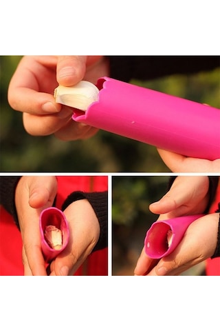 Silikon Rulo Şeklinde Sarımsak Soyacağı Kabuk Soyma Aparatı