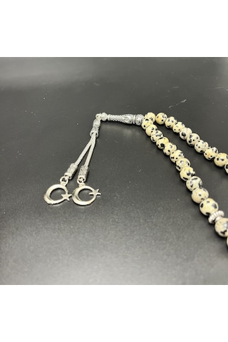 Yıldız Doğal Taş Dalmaçyalı Jasper 8mm 33lük Doğal Taş Tesbih