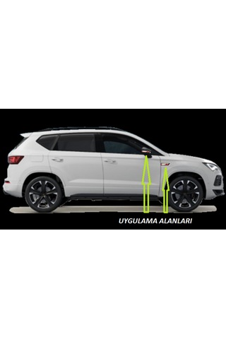 Seat Altea Ateca Yan Aynalar Ve Çamurluk Yanı Damla Desen Bıçak L