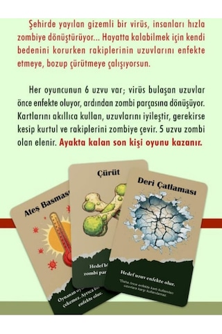 Virüs 80 Kartlı Eğlenceli Kart Oyunu