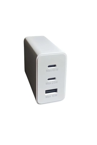 Auris 65 Watt Şarj Cihazı Usb + Usb C 3 Port Giriş Turbo Sarj Ultra Fast 65w