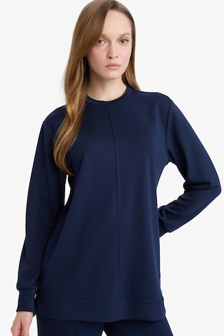 Defacto Regular Fit Bisiklet Yaka Uzun Kollu Tunik F5117ax26spnv31 Lacivert-nv31