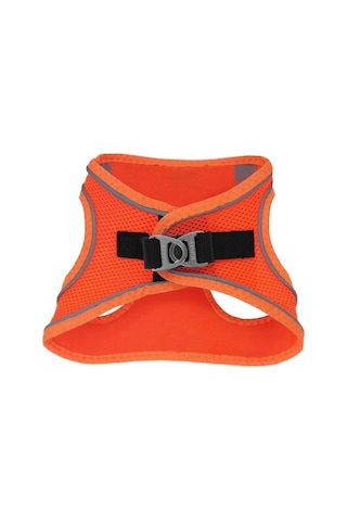 Üç Kilitli Sportif Kedi Köpek Göğüs Tasması 24-28 Cm Xx-small Turuncu
