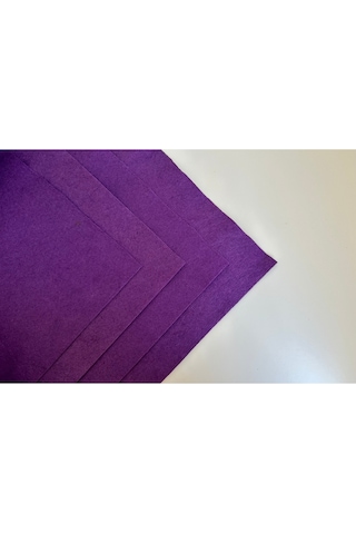 Mor Renk Metrelik Ince Keçe Kumaş Keçe 1 Mm Aktivite Keçesi Renkli Keçe 1 Metre 100 Cm X 100 Cm