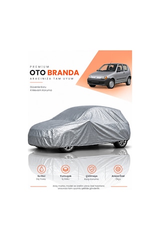 Fiat Seicento 1998-2004 Hatchback Uyumlu Araba Brandası Oto Branda Araba Örtüsü Araç Çadırı