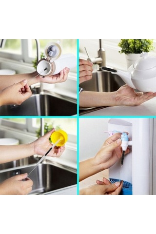 Flybuy Temizleme Fırçası 10 Parça Naylon Şerit Paslanmaz Çelik Ev Kullanımı