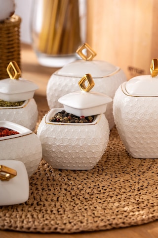 Emsan Flower Gold 5'li Baharat Takımı Gold