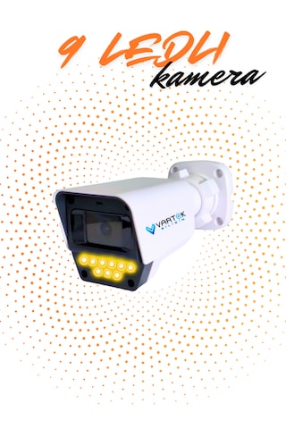 Vartek Bilişim 9 Led Gece Görüşlü Full Hd 1080p Güvenlik Kamerası